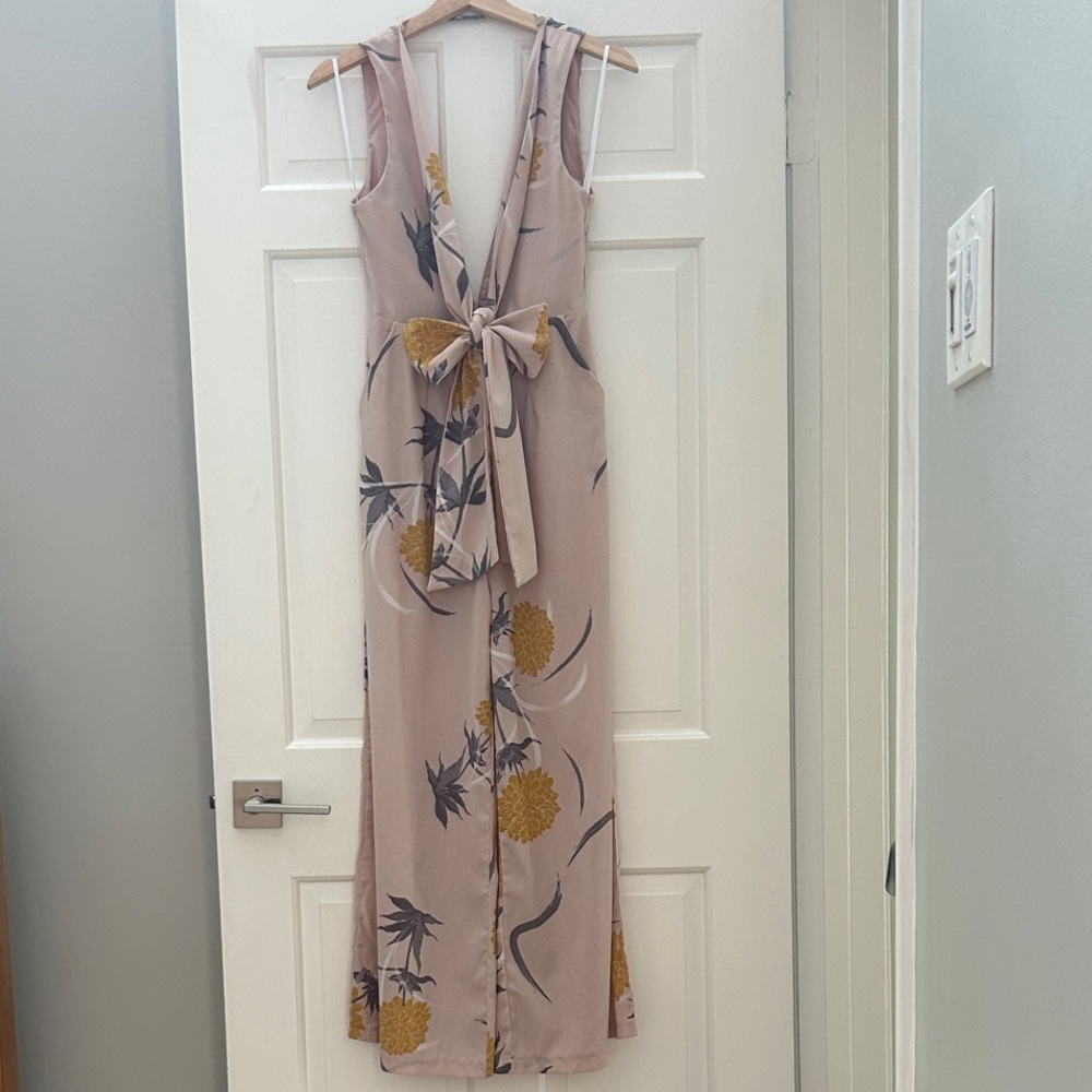 White Closet Floral Sleeveless Jumpsuit